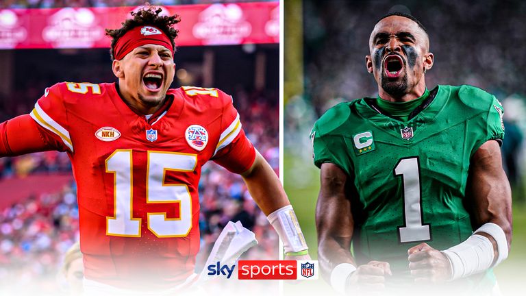 In celebration of Black History Month, quarterbacks Patrick Mahomes and Jalen Hurts reflect on their Super Bowl clash and their power to inspire future generations.