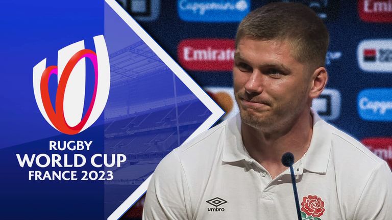 Owen Farrell looks ahead to the Rugby World cup quarter-final against Fiji