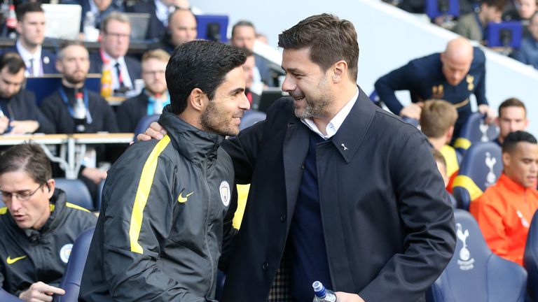 Mikel Arteta and Mauricio Pochettino will meet for the first time as opposition managers when Arsenal go to Chelsea on Saturday