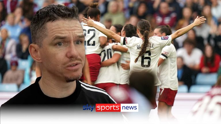 Manchester United's Rachel Williams (obscured) celebrates