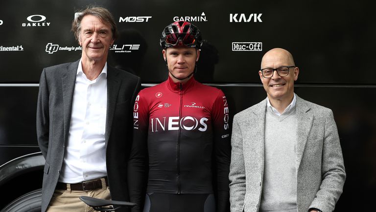Sir Jim Ratcliffe (left) and Dave Brailsford (right)