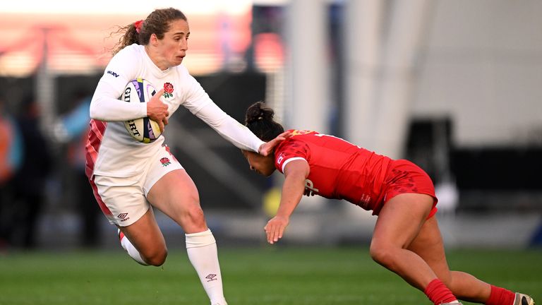England took a first-half lead thanks to Holly Aitchison. 