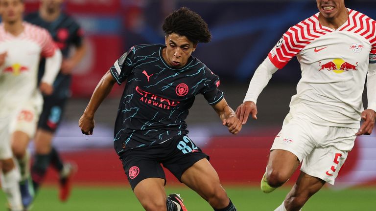 Rico Lewis impressed for Man City in Leipzig