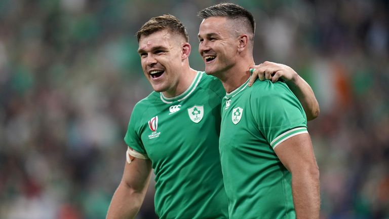 In-form Garry Ringrose and Johnny Sexton will now look to guide to a first ever World Cup semi-final