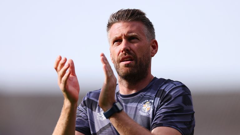 Rob Edwards was encouraged by Luton's performance