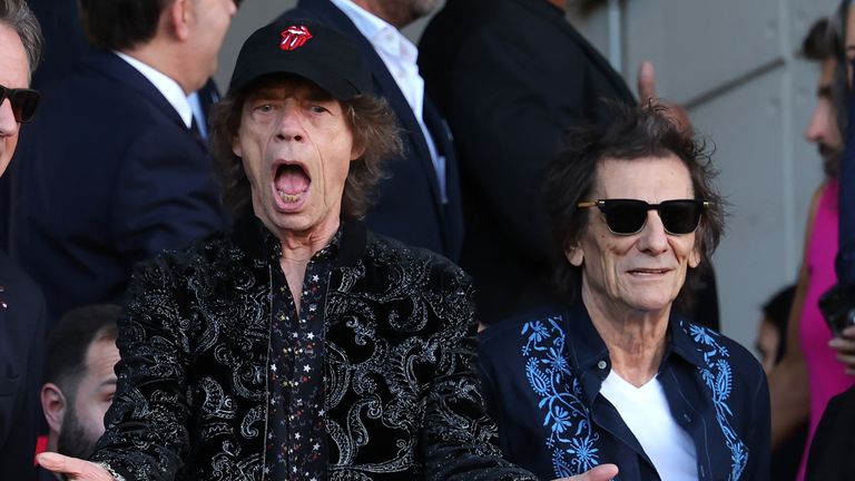 Mick Jagger and Ronnie Wood attended El Clasico