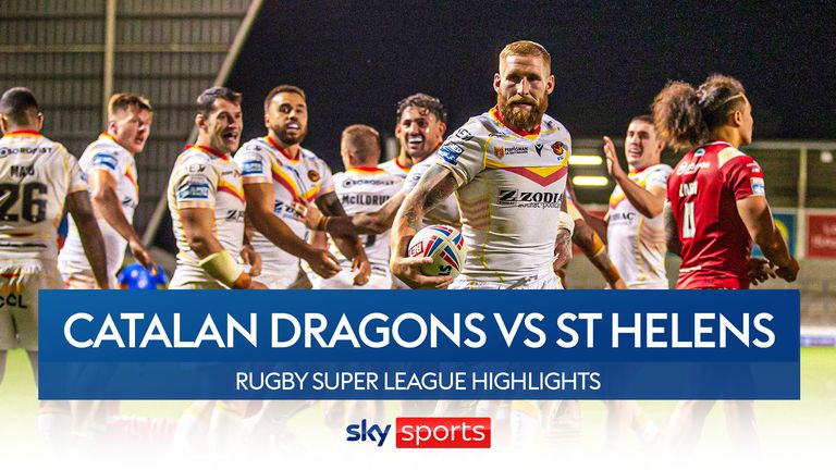 Watch highlights of Catalans Dragons up against St Helens play-off semi-final at Stade Gilbert Brutus.