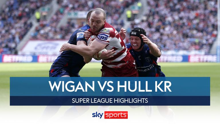 Highlights of Wigan Warriors against Hull KR in their Super League play-off semi-final at the DW Stadium.