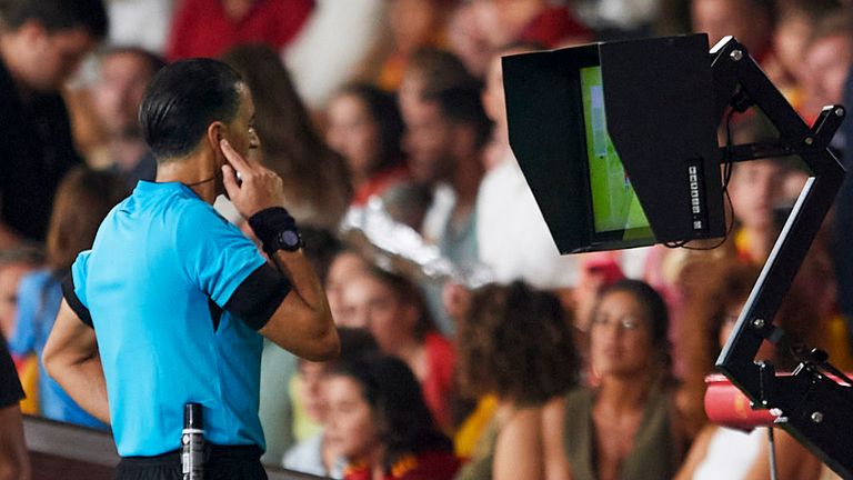 Referee Serdar Gozubuyuk disallowed Scott McTominay's free-kick after a VAR check