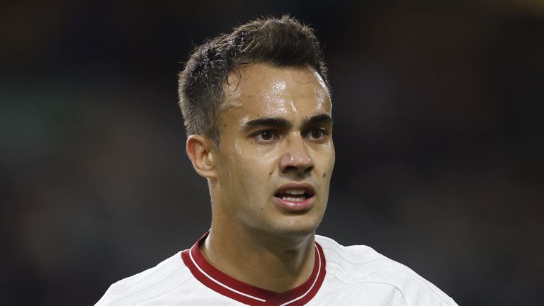 Manchester United&#39;s Sergio Reguilon on the pitch during the Premier League match at Turf Moor, Burnley. Picture date: Saturday September 23, 2023