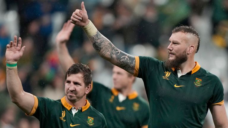 The likes of Kwagga Smith (left) and RG Snyman (right) have been central parts of the South Africa 'bomb squad' off the bench