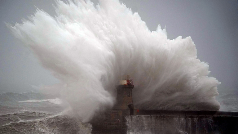 Storm Babet has caused widespread flooding and damage across Eastern Scotland (Credit: Sky News)
