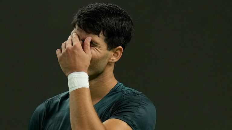 Alcaraz suffers shock exit to an inspired Dimitrov at Shanghai Masters