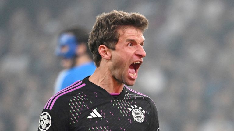Thomas Muller changed the game off the bench for Bayern Munich