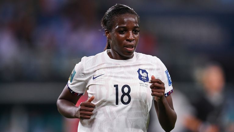 Viviane Asseyi of France in action during the Women's World Cup football in August