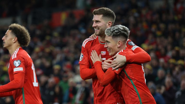 Wilson scored both goals in Wales' vital victory