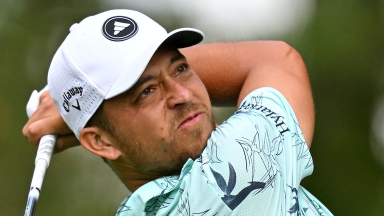 ATLANTA, GEORGIA - AUGUST 27: Xander Schauffele of the United States plays his shot from the fifth tee during the final round of the TOUR Championship at East Lake Golf Club on August 27, 2023 in Atlanta, Georgia. (Photo by Ben Jared/PGA TOUR via Getty Images)