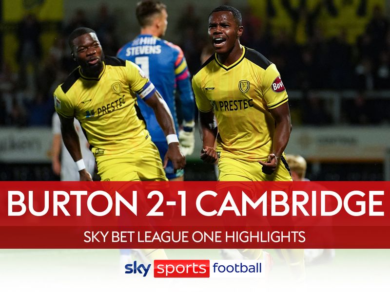 Highlights from the Sky Bet League One match between Burton Albion and Cambridge United