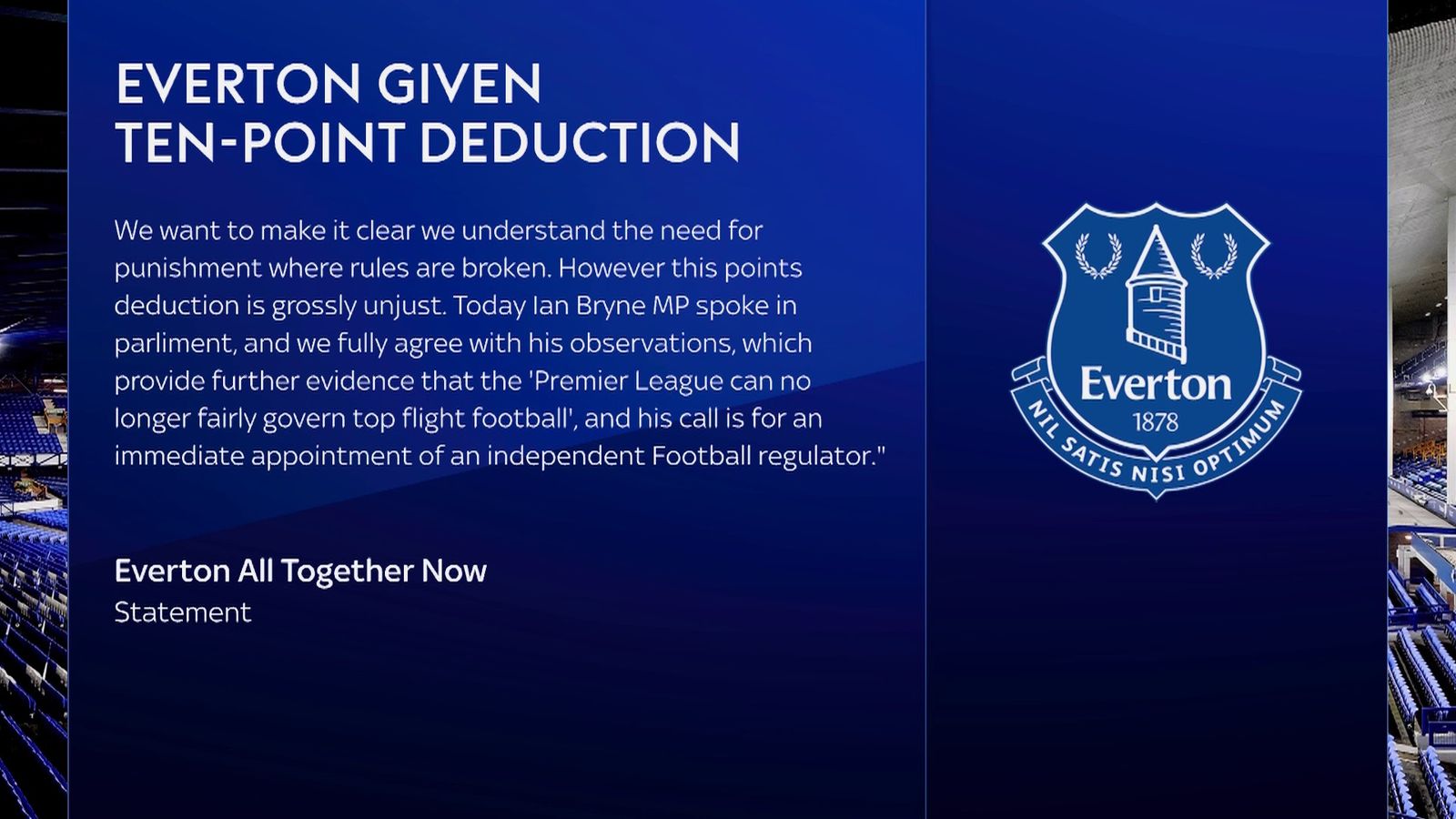 Everton points deduction Q&A What next for the Toffees and what about