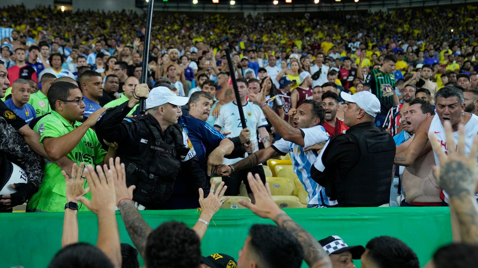 Brazil 01 Argentina Lionel Messi's side hand rivals firstever home