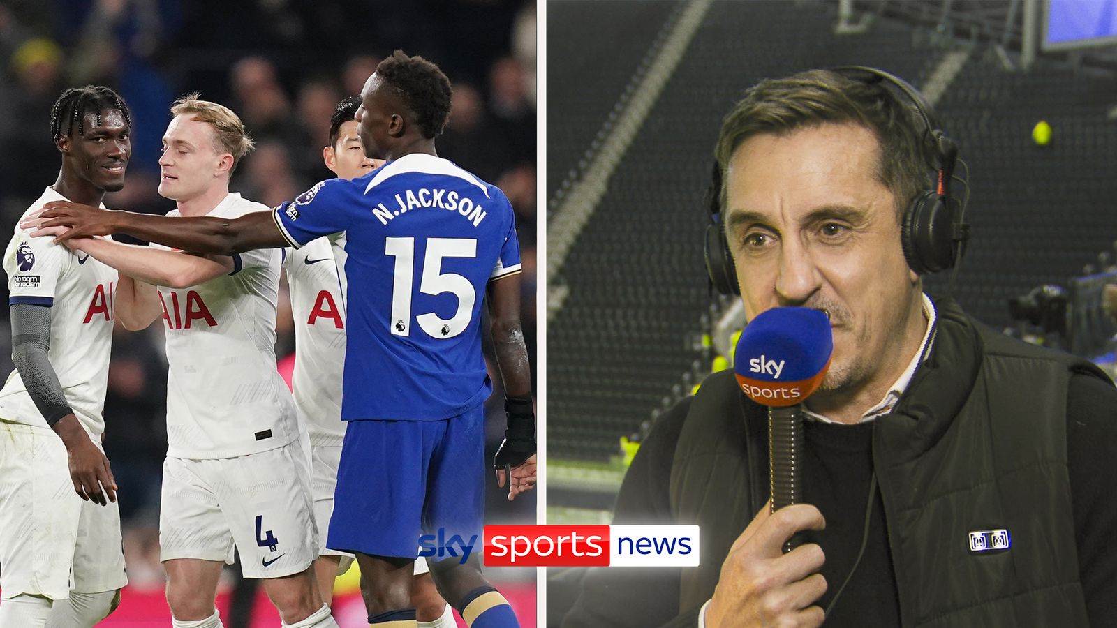 The Gary Neville Podcast after Chelsea's chaotic win at Tottenham: 'The