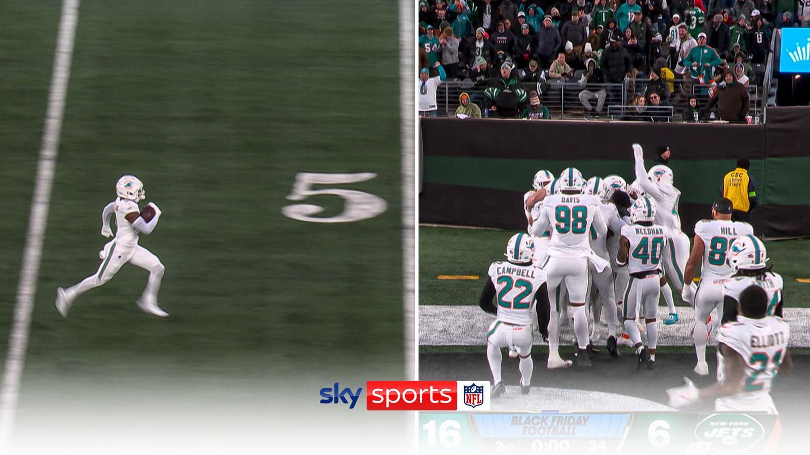 Miami Dolphins Score 99-yard Intercepted Hail Mary TD! | 'Can You ...