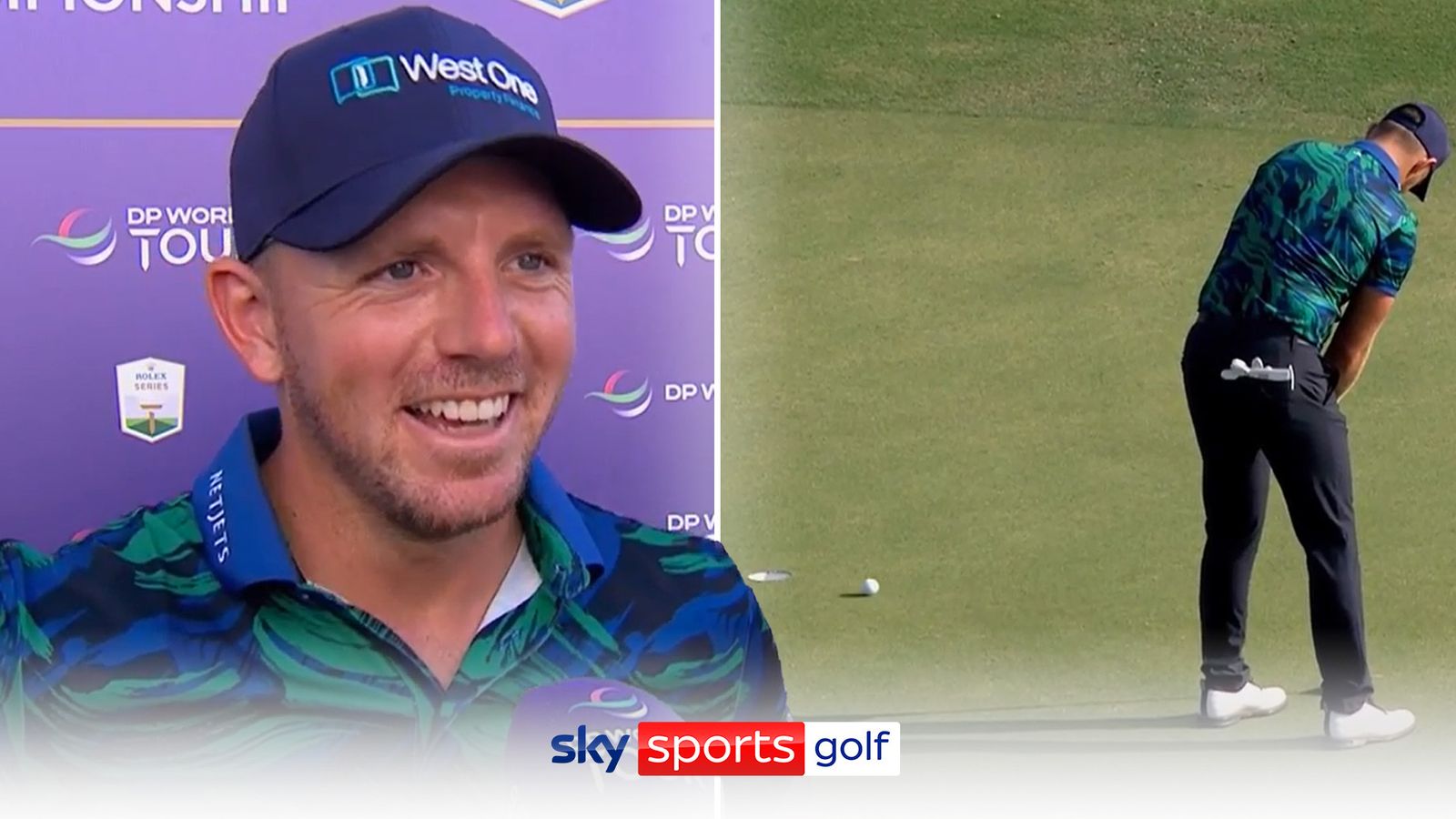 Matt Wallace birdies every hole on his back nine to fire a course-record 60  and move two ahead at the DP World Tour Championship.