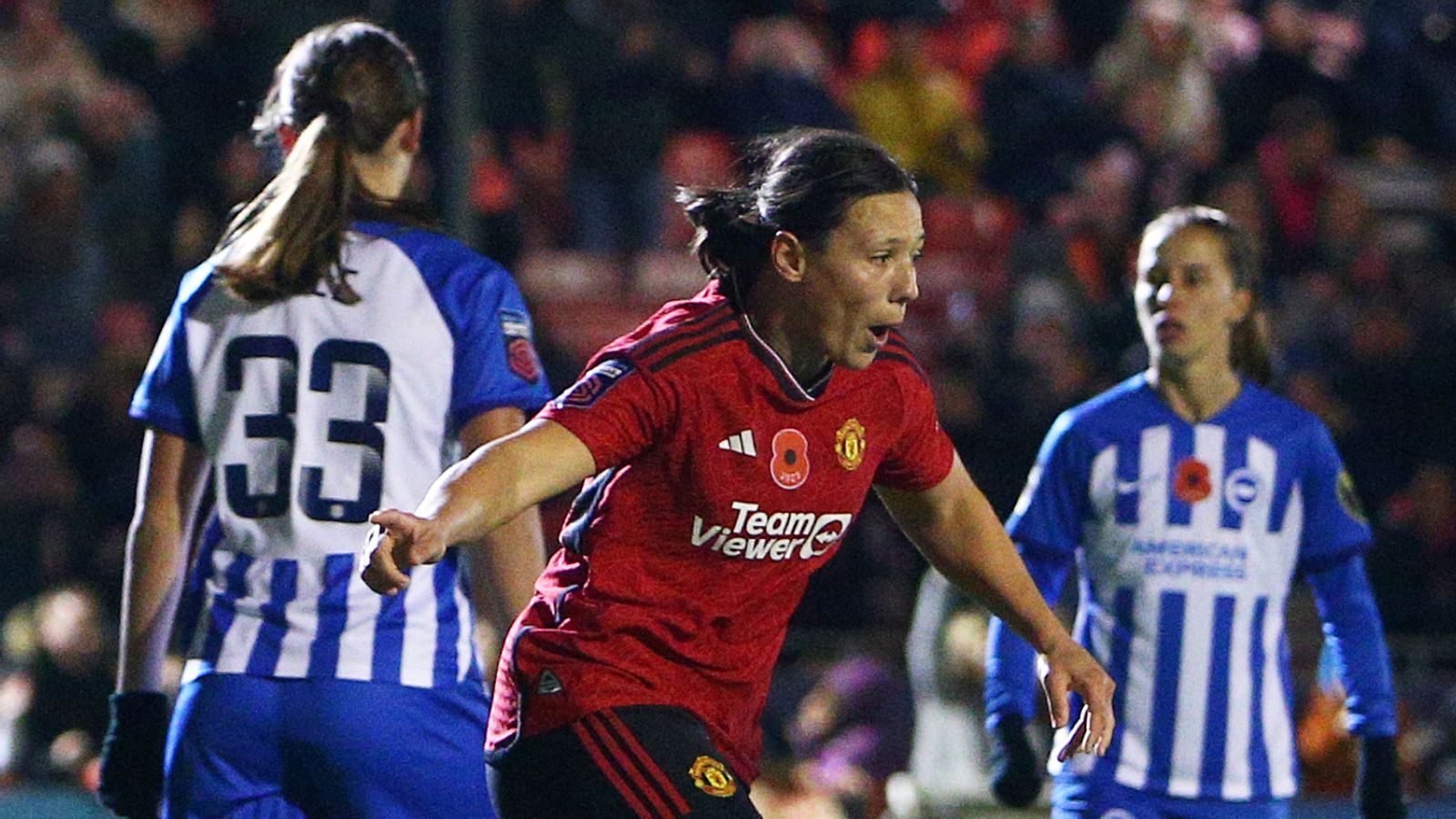 Brighton 2-2 Manchester United : Rachel Williams égalise à la 98e minute pour marquer un point dans le match WSL |  actualités du football