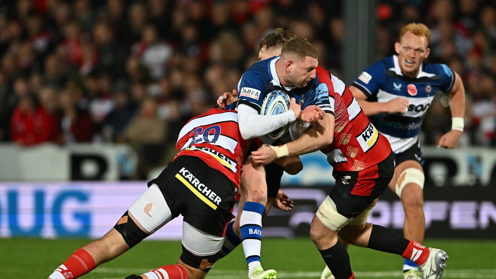 Premiership Rugby: Bath go top of table with comeback win over Gloucester in West Country derby ...