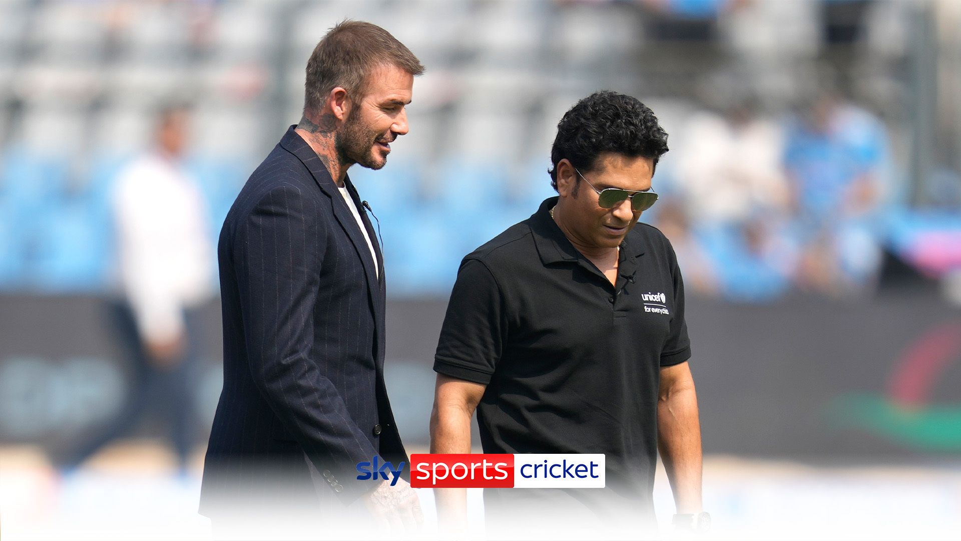 Beckham attends World Cup semi-final on first visit to India