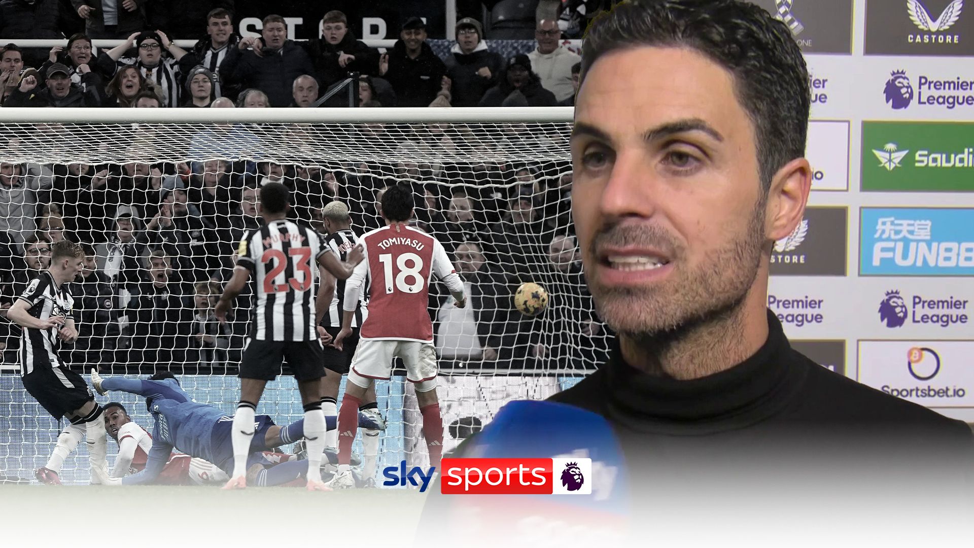 Arteta charged with misconduct for comments after Newcastle defeat