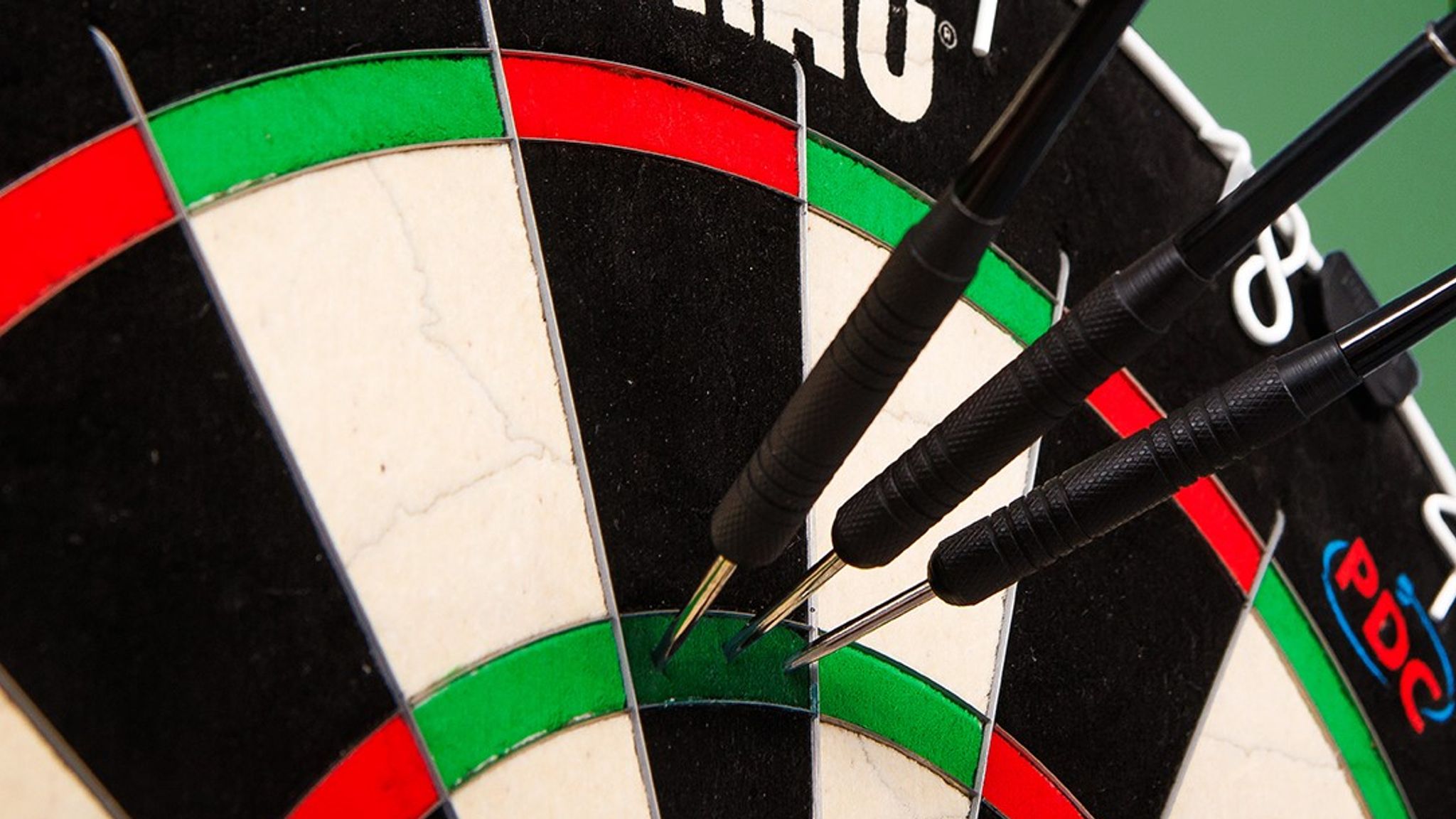 World Darts Championship Treble 20 and Alexandra Palace turn green