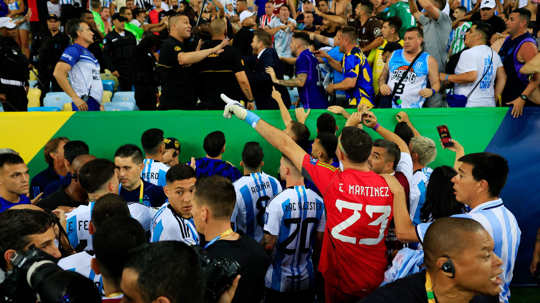 Brazil 0-1 Argentina: Lionel Messi's side hand rivals first-ever home World  Cup qualifier defeat as police clash with fans at Maracana, Football News