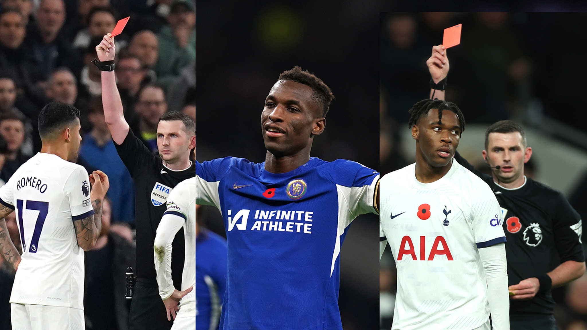 Tottenham vs Chelsea: Nine-man Spurs lose on night of VAR mayhem