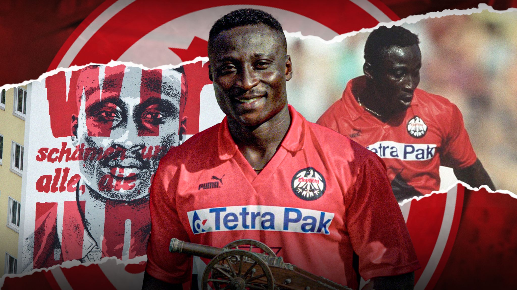 Tony Yeboah's antiracism message amplified by mural in Frankfurt and still relevant in the city