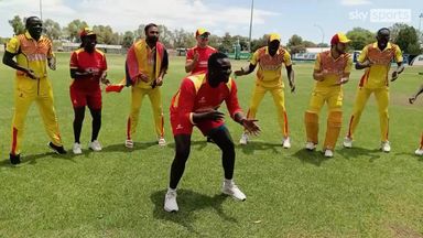 Uganda celebrate after historic T20 World Cup qualification