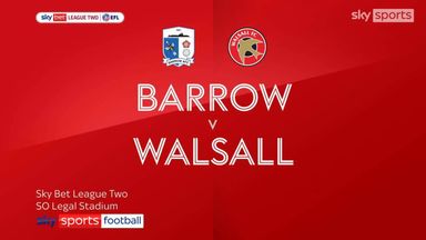Barrow 2-0 Walsall