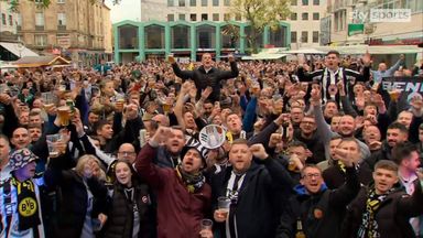 Newcastle fans take over Dortmund ahead of CL clash