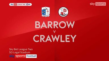 Barrow 1-0 Crawley