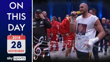 On This Day: Fury's epic victory song after stunning Klitschko!