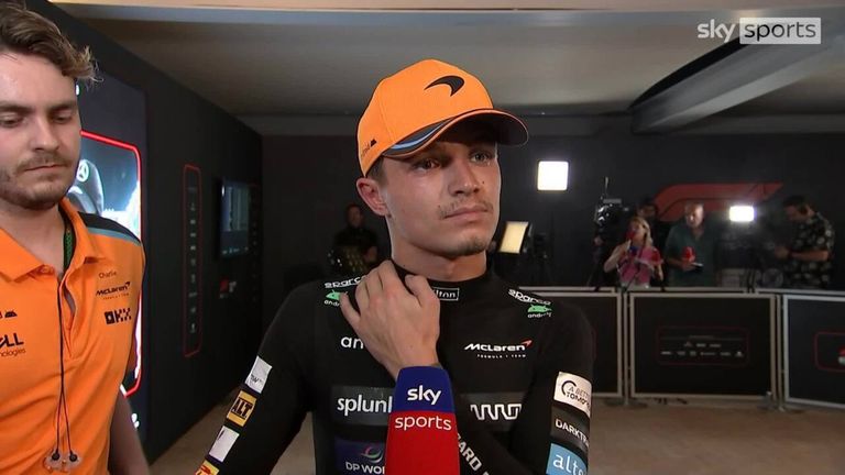 McLaren driver Lando Norris shared his views on the moment Sergio Perez crashed into him at the Abu Dhabi Grand Prix