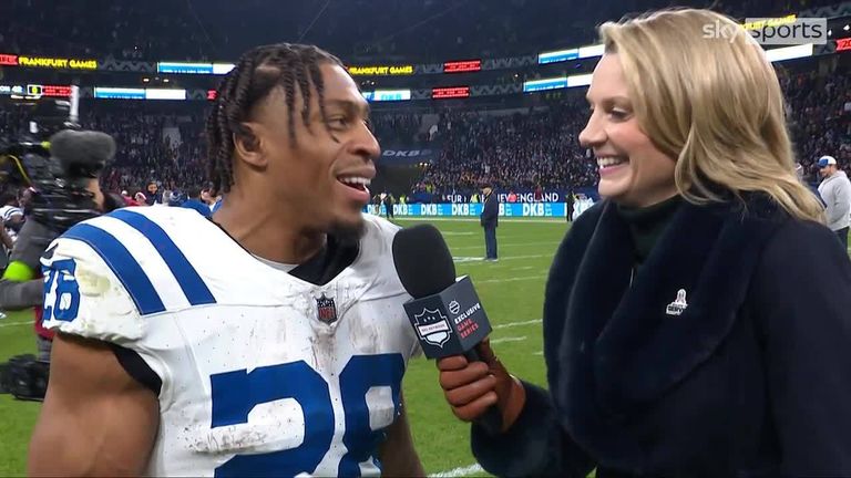 Running back Jonathan Taylor hailed the Indianapolis Colts' defensive performance in Germany and says the 5-5 team is on the 'ascent'