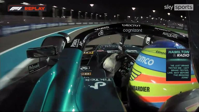 Fernando Alonso upsets Lewis Hamilton with his defence at the Abu Dhabi Grand Prix