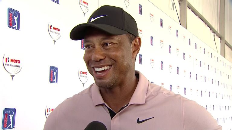 Tiger Woods admits to feeling 'rusty' after a mixed opening round at the Hero World Challenge on his return from injury