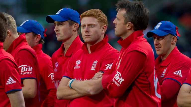 England look glum after defeat to India in 2013 Champions Trophy final (Associated Press)