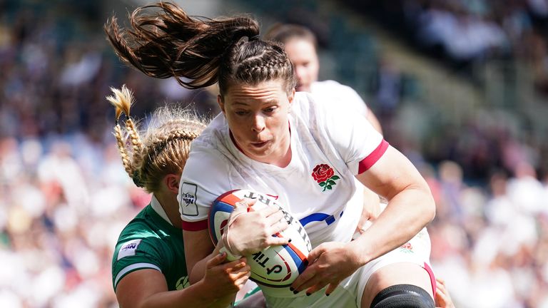 England v Ireland - TikTok Women's Six Nations - Mattioli Woods Welford Road Stadium
England's Abbie Ward in action during the TikTok Women's Six Nations match at Mattioli Woods Welford Road Stadium, Leicester. Picture date: Sunday April 24, 2022.