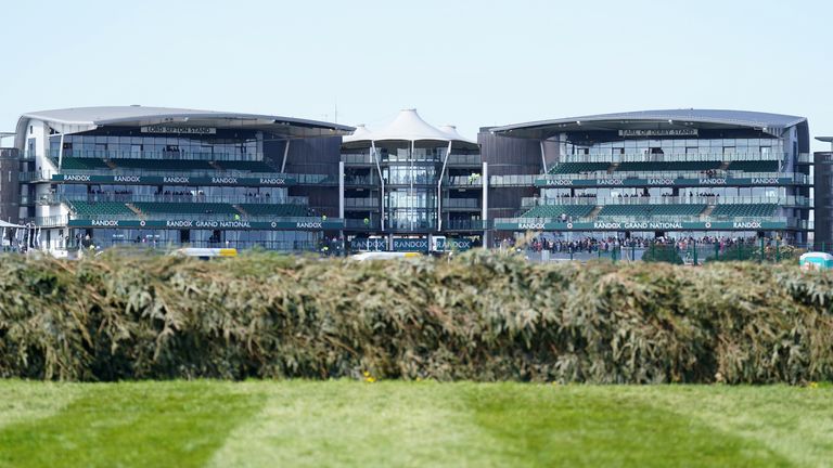 Aintree Grand National fence general view