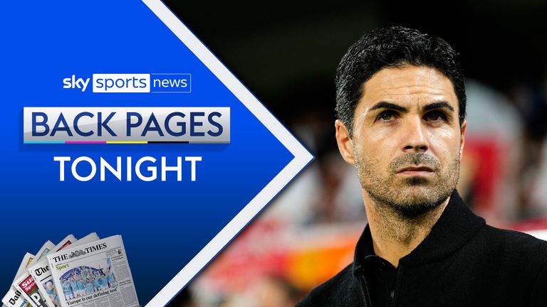 Arsenal&#39;s manager Mikel Arteta concentrates prior the start of the Champions League Group B soccer match between Sevilla and Arsenal at the Ramon Sanchez-Pizjuan stadium in Seville, Spain, Tuesday Oct. 24, 2023.