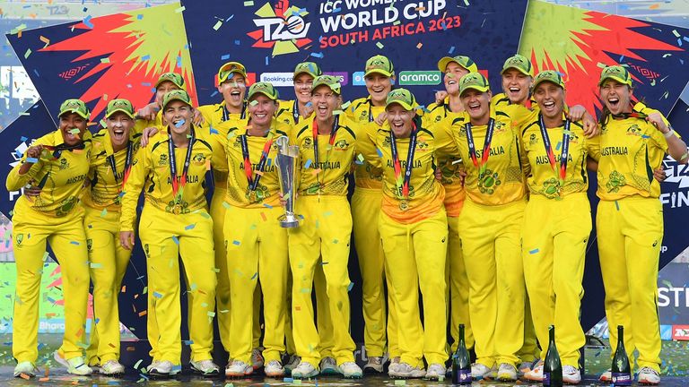 Australia lifted the T20 trophy in Cape Town after beating South Africa in the final in 2023