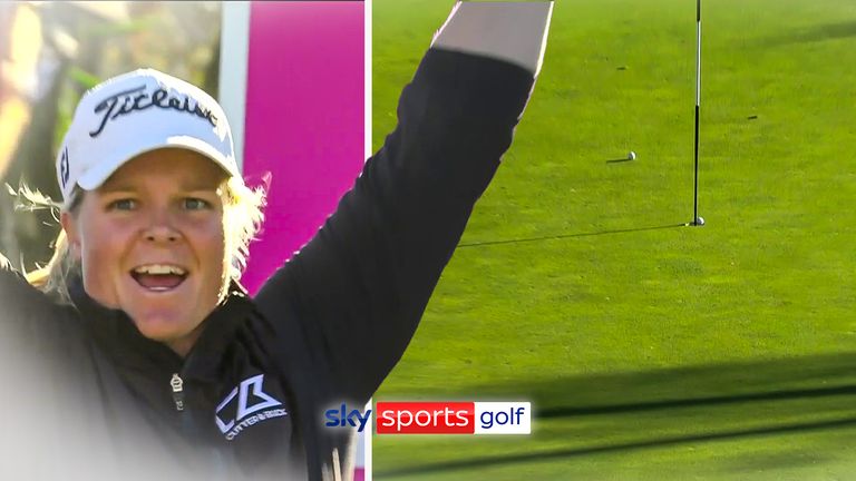 Caroline Hedwall with a fabulous hole-in-one in Marbella